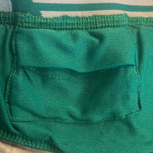Under armor shorts athletic lined panties pocket teal green women size S small - Picture 8 of 8